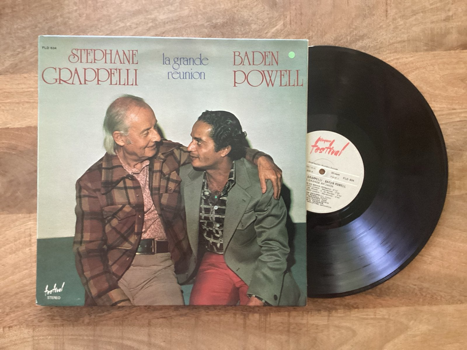 Stéphane Grappelli & Baden Powell - La Grande Réunion (LP), Cd's en Dvd's, Vinyl | Jazz en Blues, Ophalen of Verzenden, 12 inch