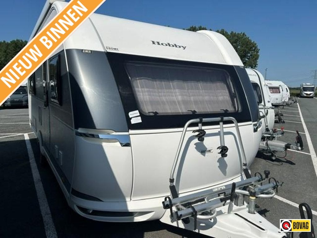 Hobby Prestige 560 WFU FULL OPTIONS, Caravans en Kamperen, Schokbreker, Rondzit, Hobby, Bedrijf