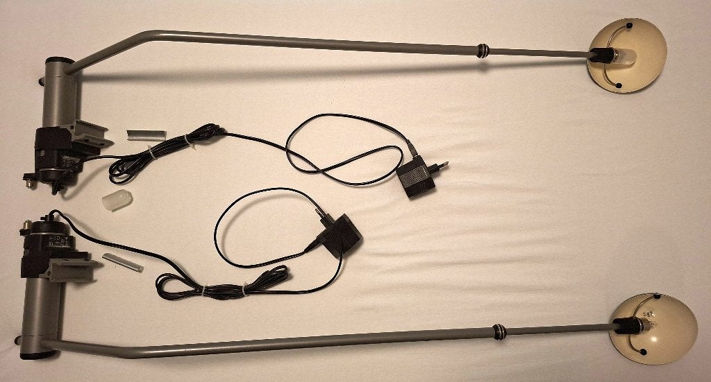 Set van 2 Auping Aureo bedlampen, Ophalen, Gebruikt, Dimbaar, Warm wit