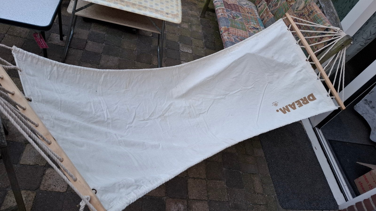 Katoenen hangmat, Ophalen, Gebruikt, Opvouwbaar, Eenpersoons