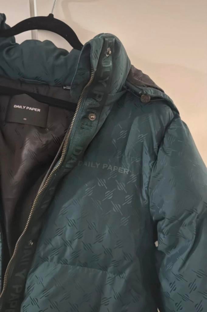 DAILY PAPER puffer jacket, Verzenden, Gedragen, Maat 34 (XS) of kleiner, Groen