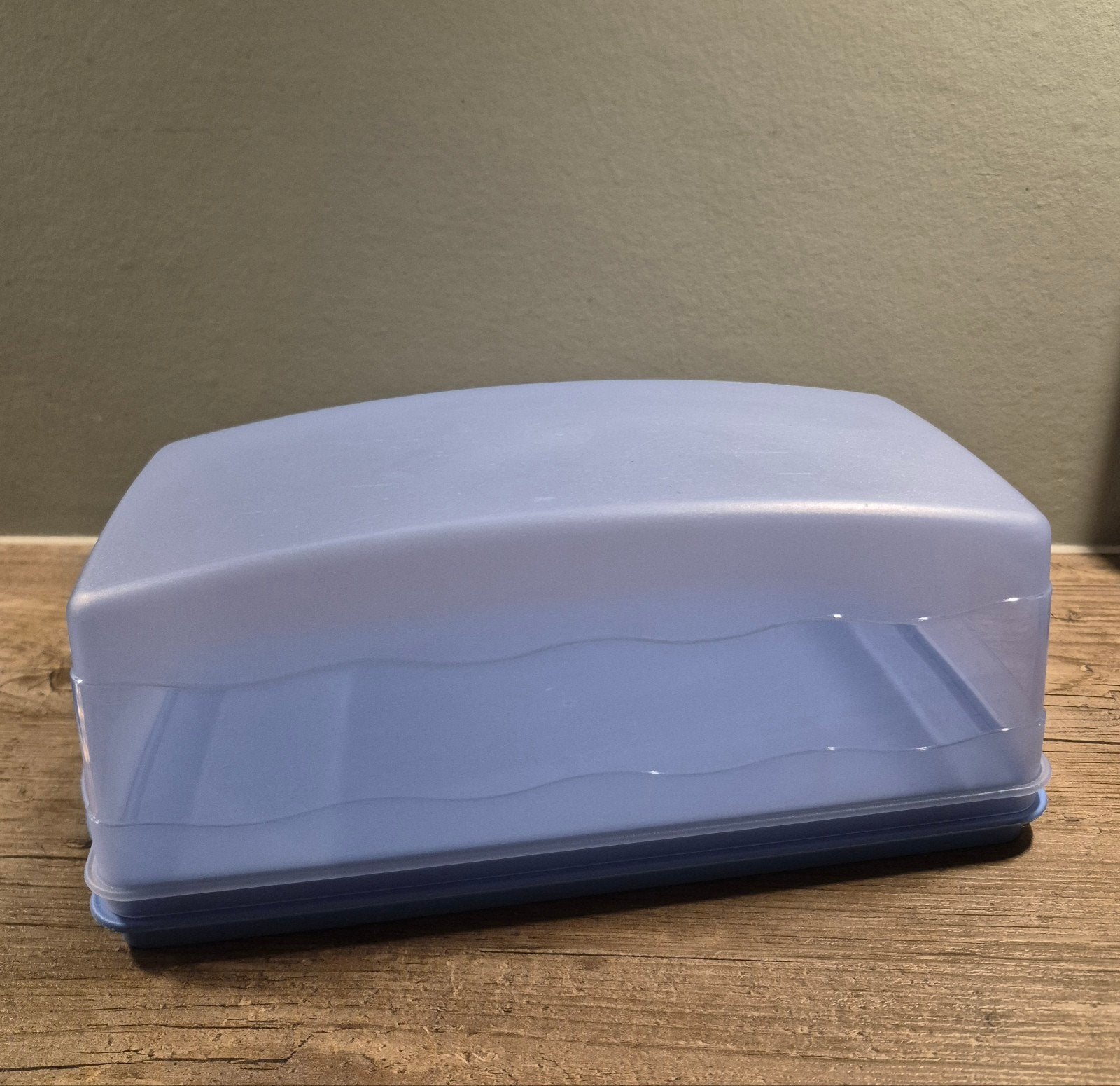 Tupperware cakedoos, Ophalen of Verzenden, Gebruikt, Blauw, Overige typen