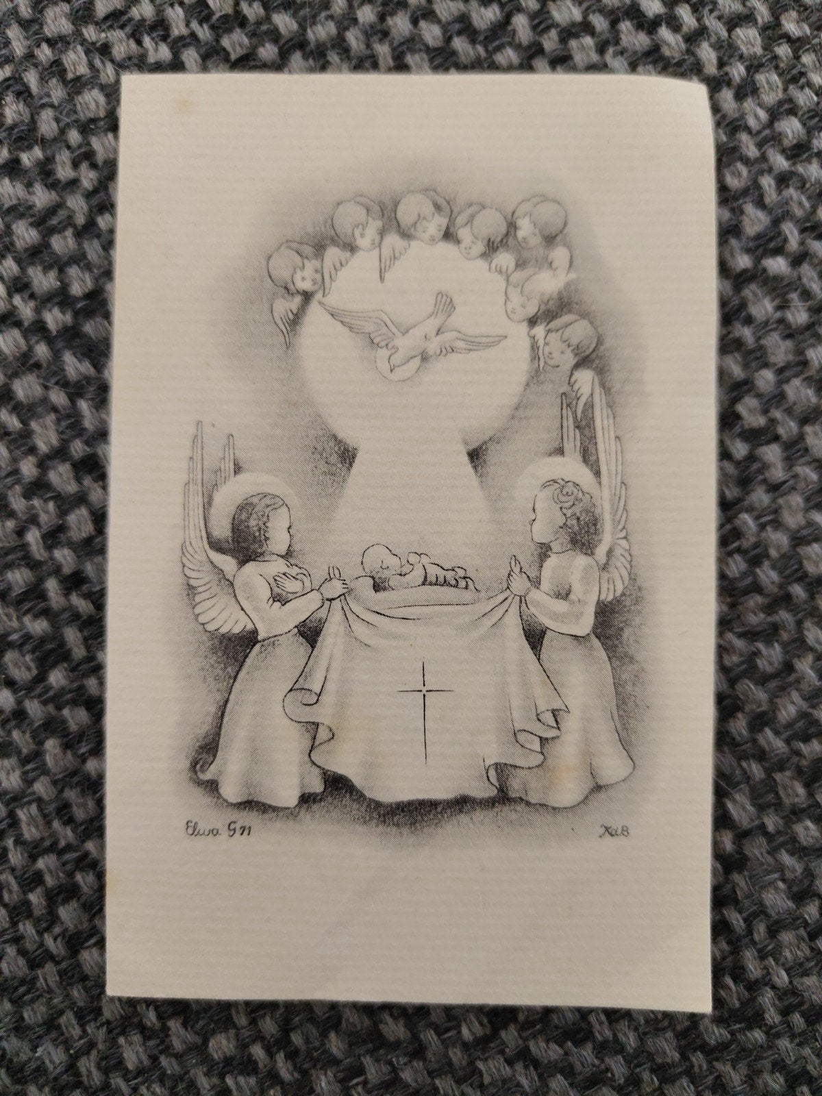 Ria, Ophalen of Verzenden, Voor 1970, Geboortekaartje