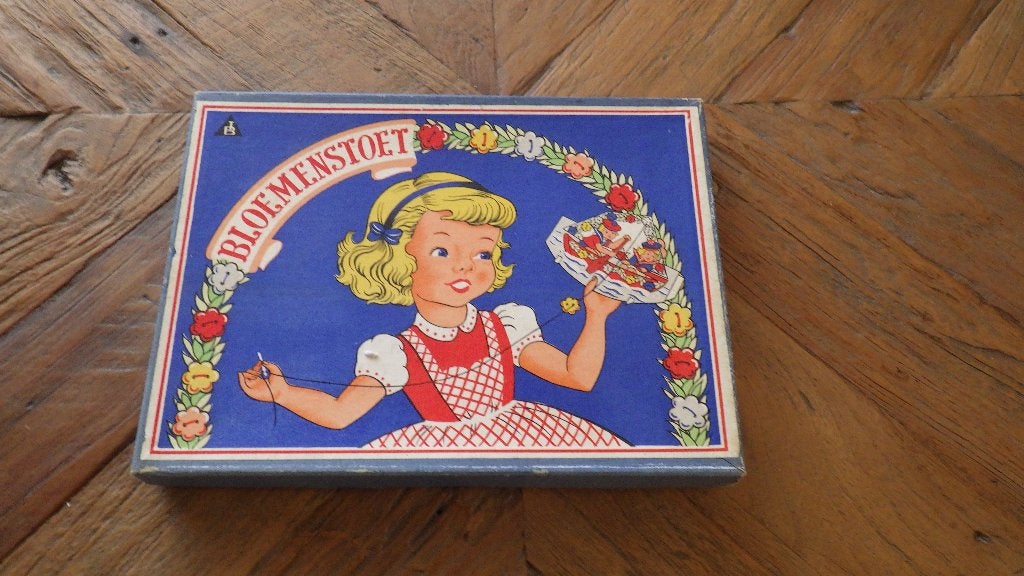 retro spelletje bloemenstoet, Ophalen of Verzenden, Overige typen