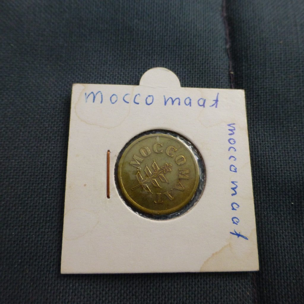 Koffie penning van de Firma Moccamaat, Postzegels en Munten, Penningen en Medailles, Ophalen of Verzenden, Brons, Nederland