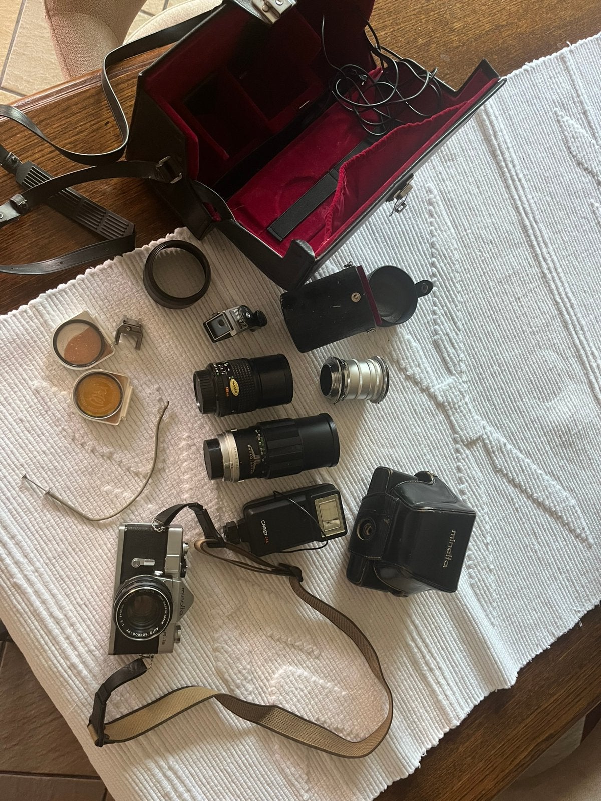Minolta camera SR-1s, met lenzen en doos, Ophalen of Verzenden, Nieuw