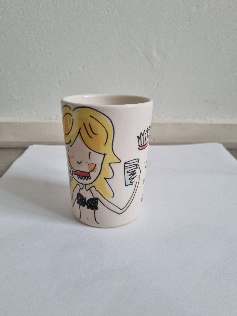 Tandenborstelhouder Blond Amsterdam, Overige typen, Ophalen of Verzenden, Zo goed als nieuw, Aardewerk