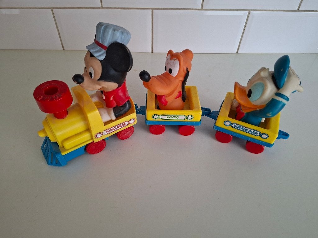 Walt Disney opwindtrein, Verzamelen, Ophalen of Verzenden, Overige figuren, Gebruikt, Beeldje of Figuurtje