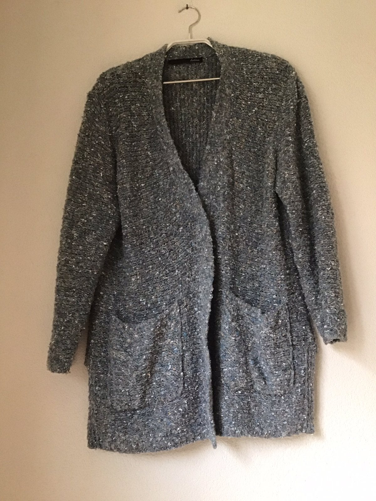 La Comte Vest blauw gemêleerd maat 44, Ophalen of Verzenden, Zo goed als nieuw, Maat 42/44 (L), Blauw