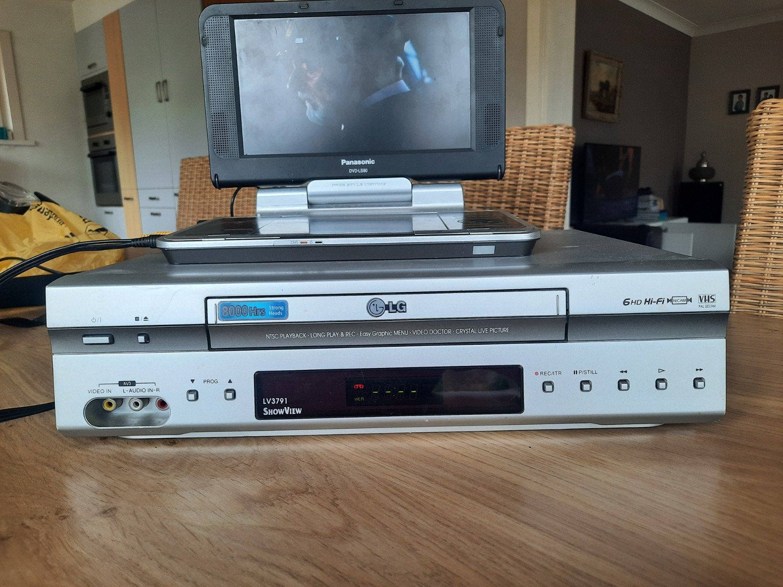 LG LV-3791 videospeler. Werkt nog prima., Audio, Tv en Foto, Ophalen, Gebruikt, VHS-speler of -recorder