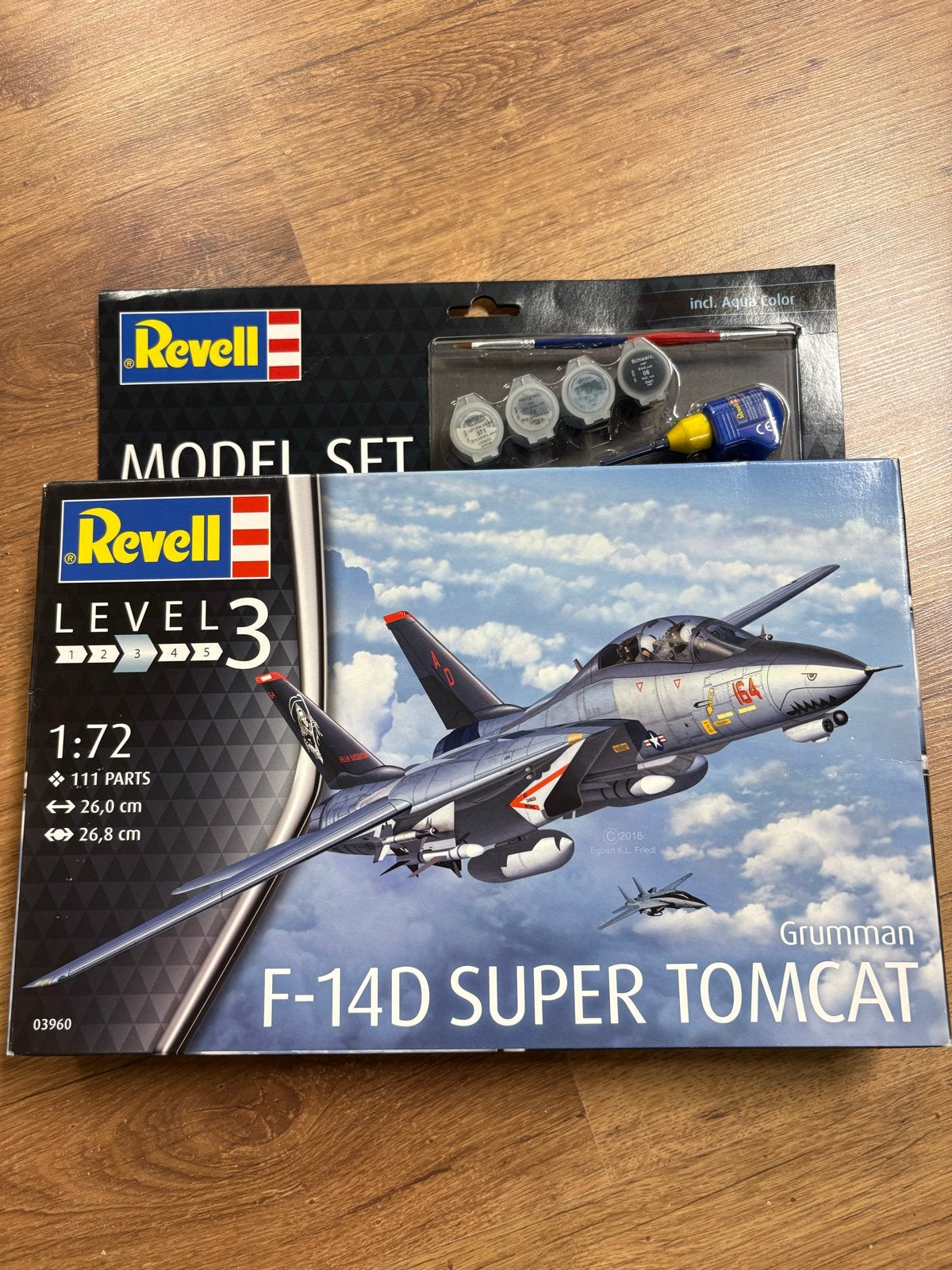 Revell F-14D Super Tomcat Modelbouwset Level 3, Hobby en Vrije tijd, Modelbouw | Vliegtuigen en Helikopters, Ophalen, 1:72 tot 1:144
