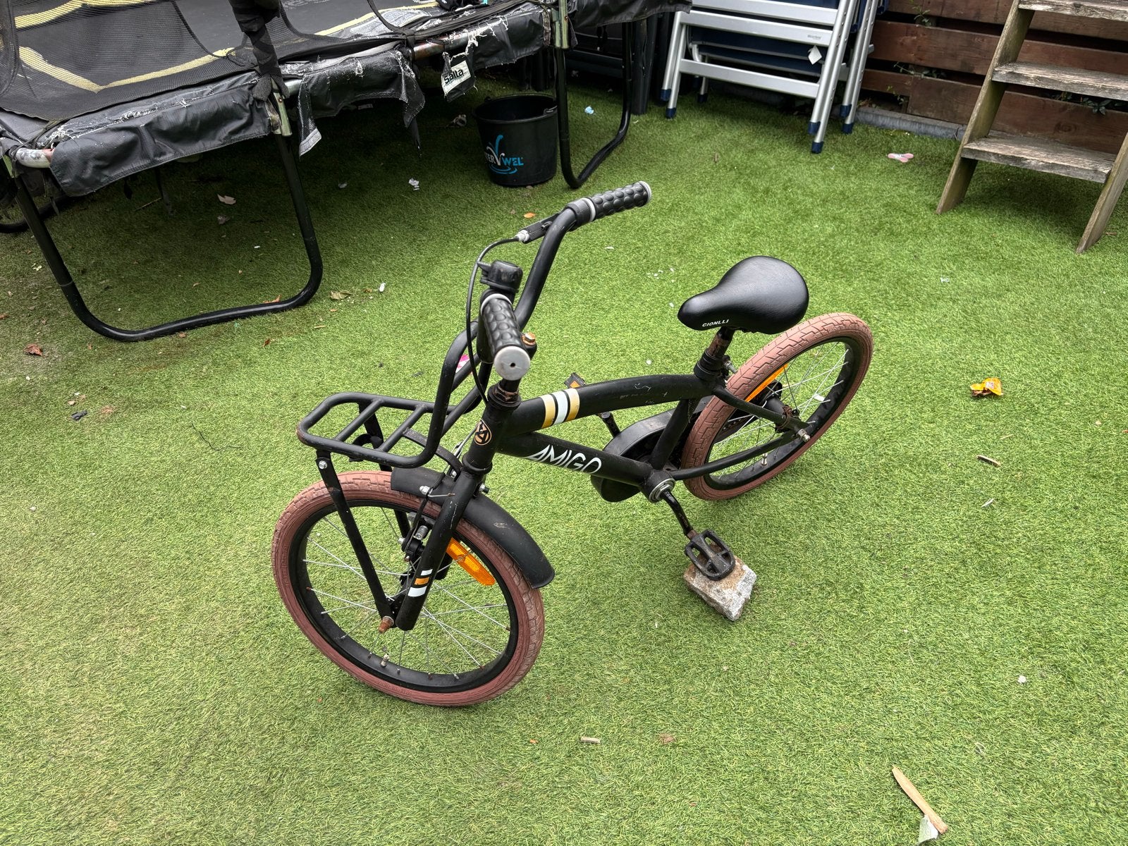 Kinderfietsen: Amigo 18 inch, Fietsen en Brommers, Ophalen, Gebruikt, Velgrem, 16 tot 20 inch