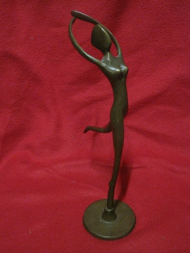 Bronzen ballerina beeldje, Ophalen of Verzenden, Gebruikt, Mens