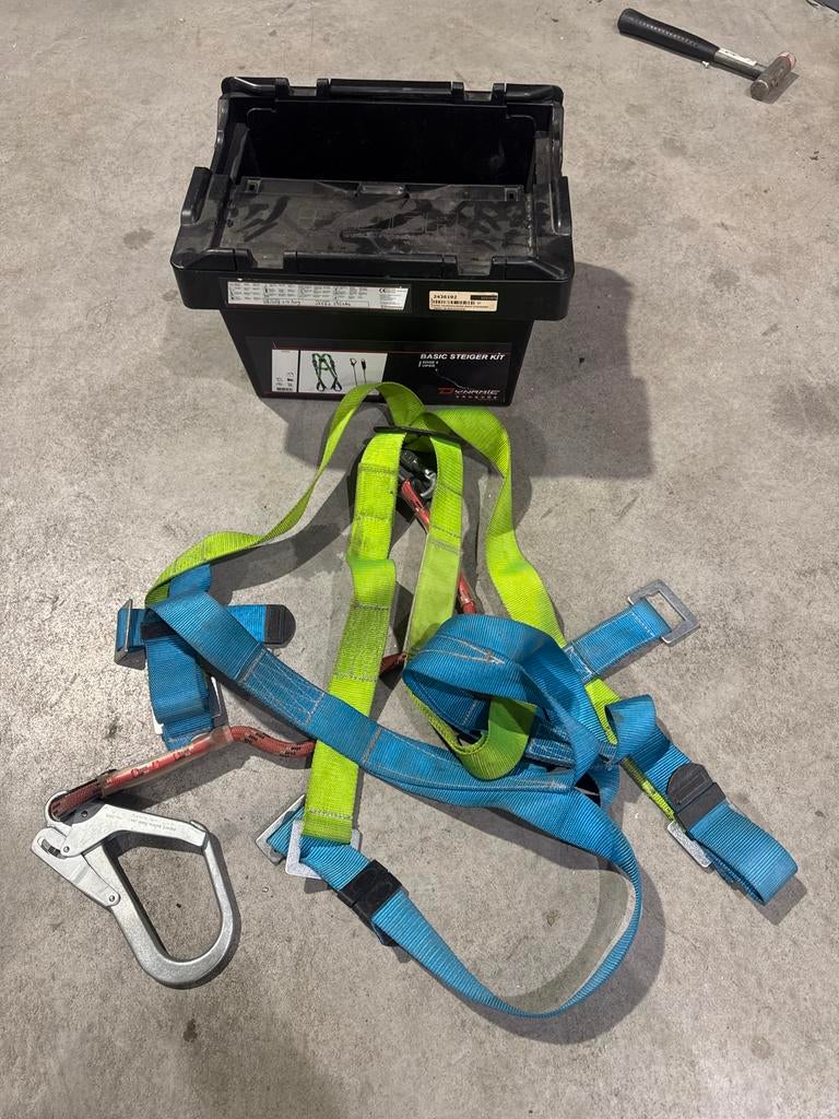 Valbeveiliging Basic Steiger Kit met keuring tot 06-2026, Ophalen, Gebruikt