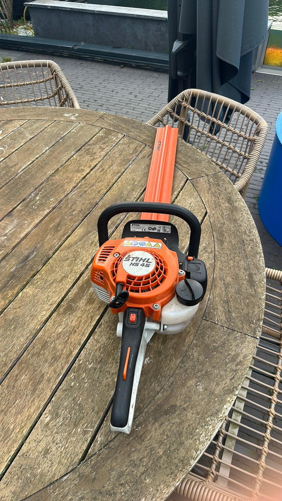 Stihl h5 45 hegen schaar, Ophalen, Zo goed als nieuw, Benzine