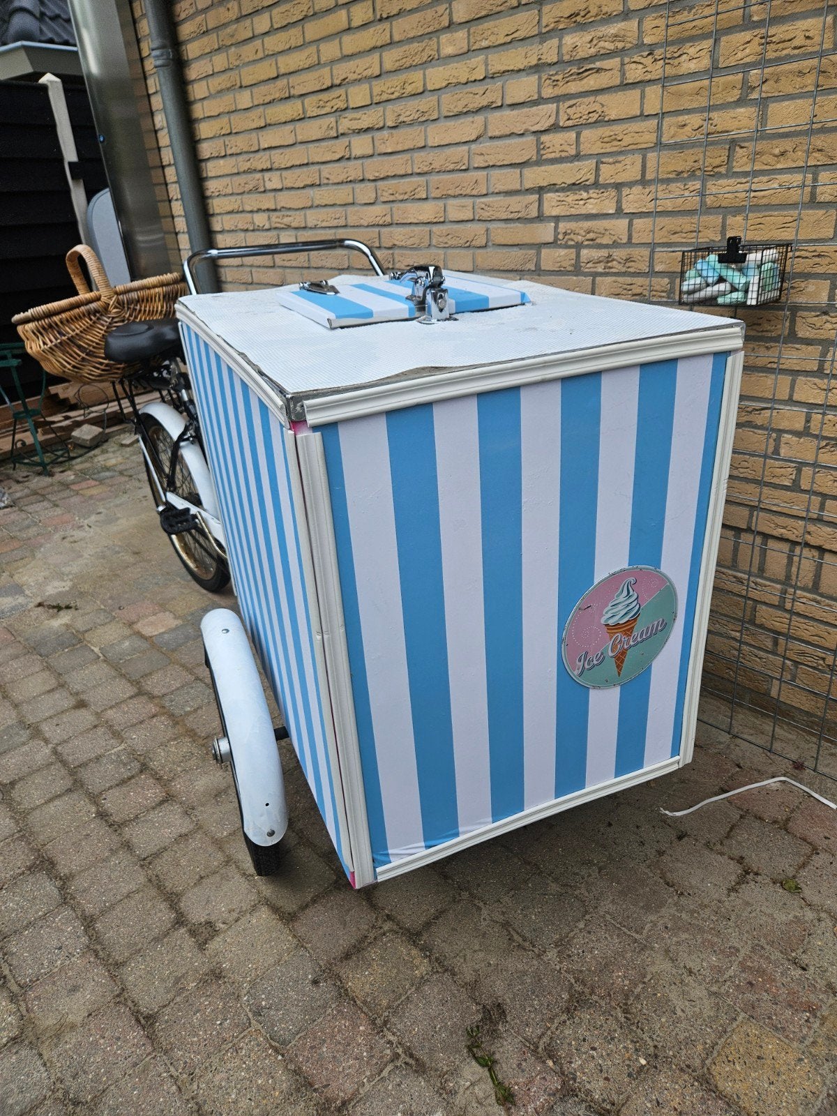Complete Ijsbakfiets met vrieskist en accessoires, Ophalen, Gebruikt, Goederen, Overige merken