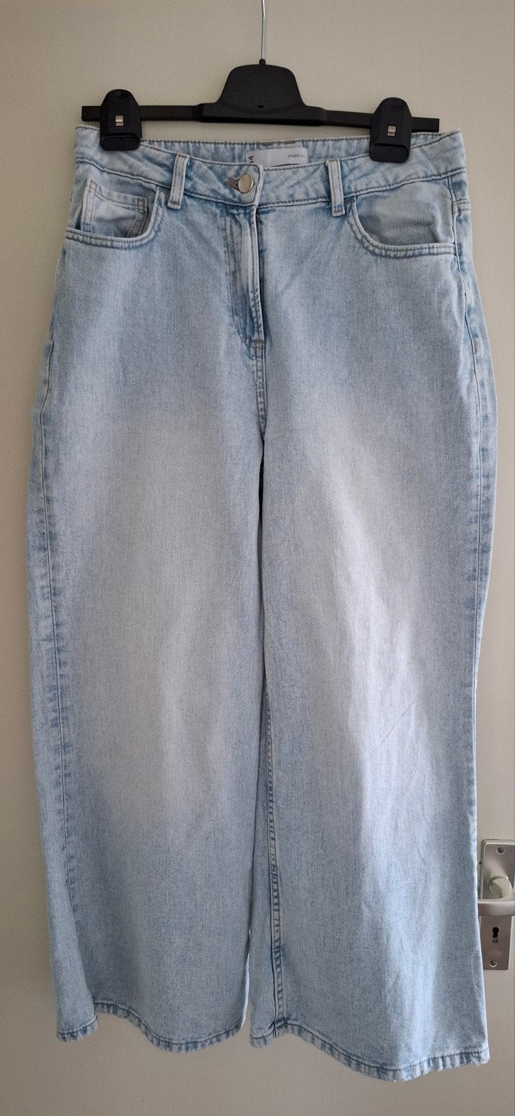 Motivi jeans denim broek maat 38 in nieuwstaat, Blauw, Ophalen of Verzenden, Zo goed als nieuw, W30 - W32 (confectie 38/40)