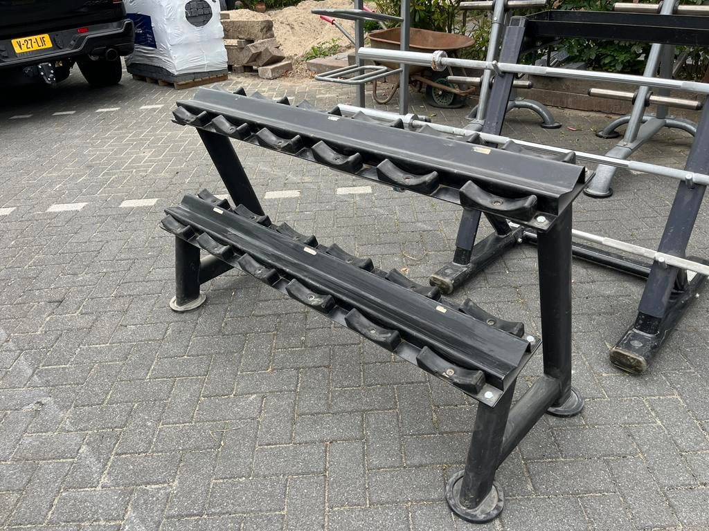 Dumbbell rek lifemaxx voor 6 paar dumbbells, Ophalen, Dumbbell, Gebruikt, Dumbbells