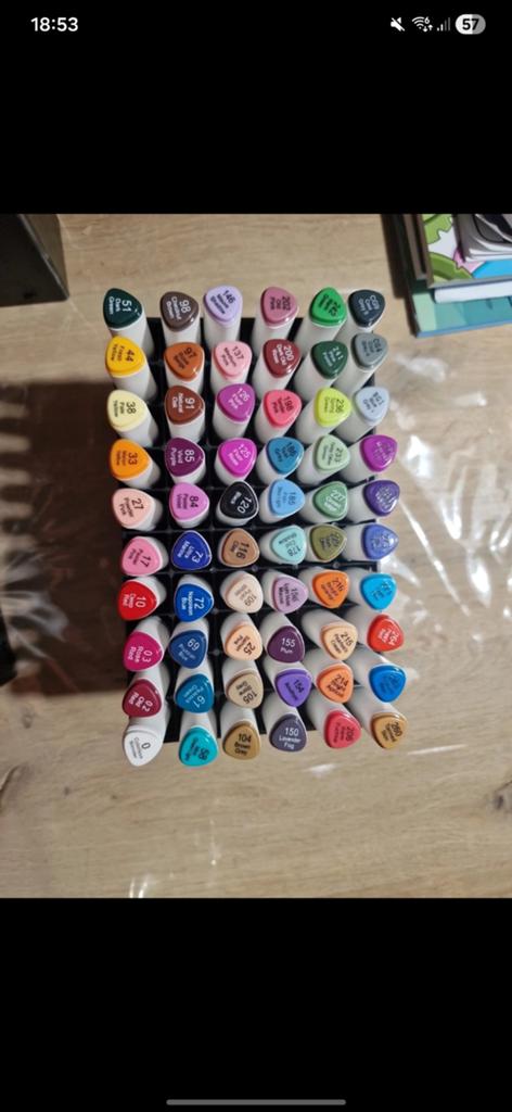 60 aqua markers, Ophalen of Verzenden, Zo goed als nieuw, Potlood of Stift
