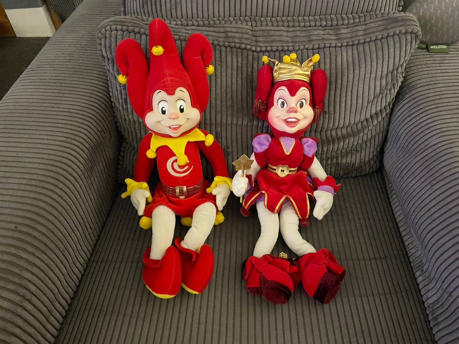 Oudere Efteling knuffels poppen van Pardoes en Pardijntje 50, Ophalen of Verzenden, Zo goed als nieuw, Beeldje of Poppetje