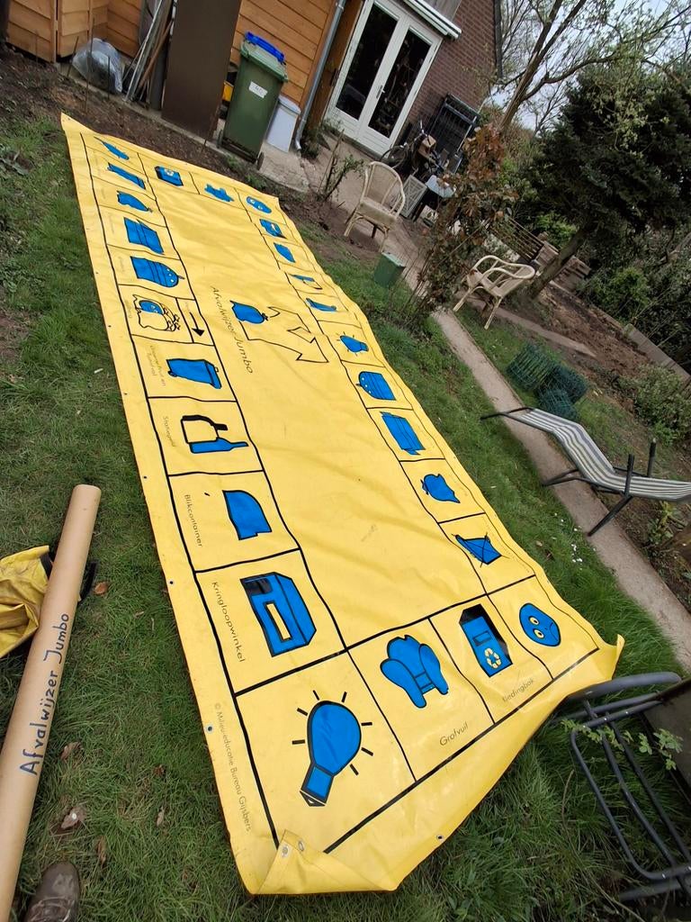 Educatief spelbord 210x550 cm (afvalscheiding), Ophalen, Gebruikt