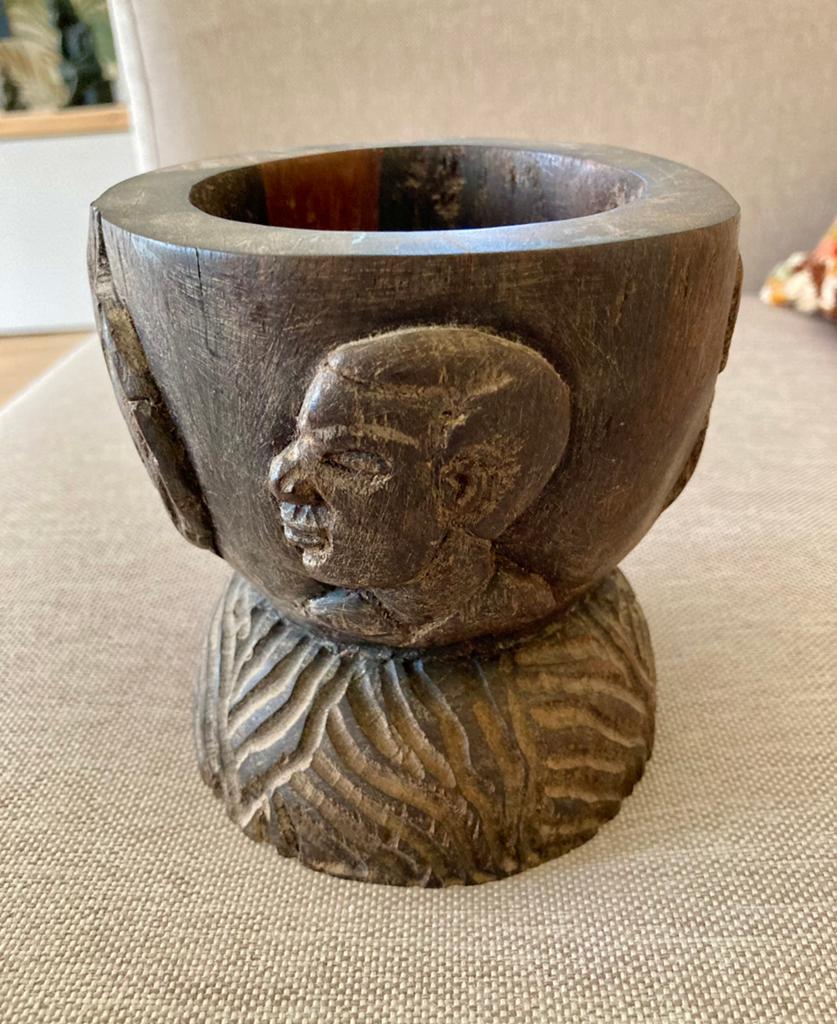 Oude Afrikaanse vijzel, Antiek en Kunst, Ophalen of Verzenden
