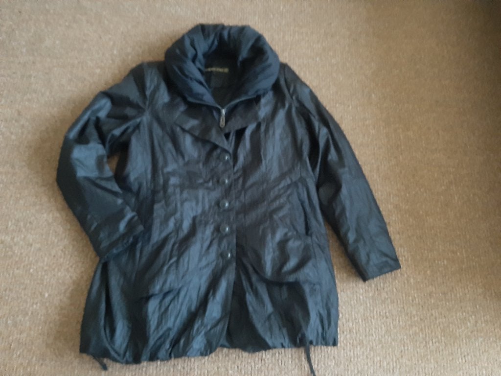 prachtige zwarte winterjas Creenstone maat 46, Kleding | Dames, Ophalen, Zwart, Creenstone, Maat 46/48 (XL) of groter