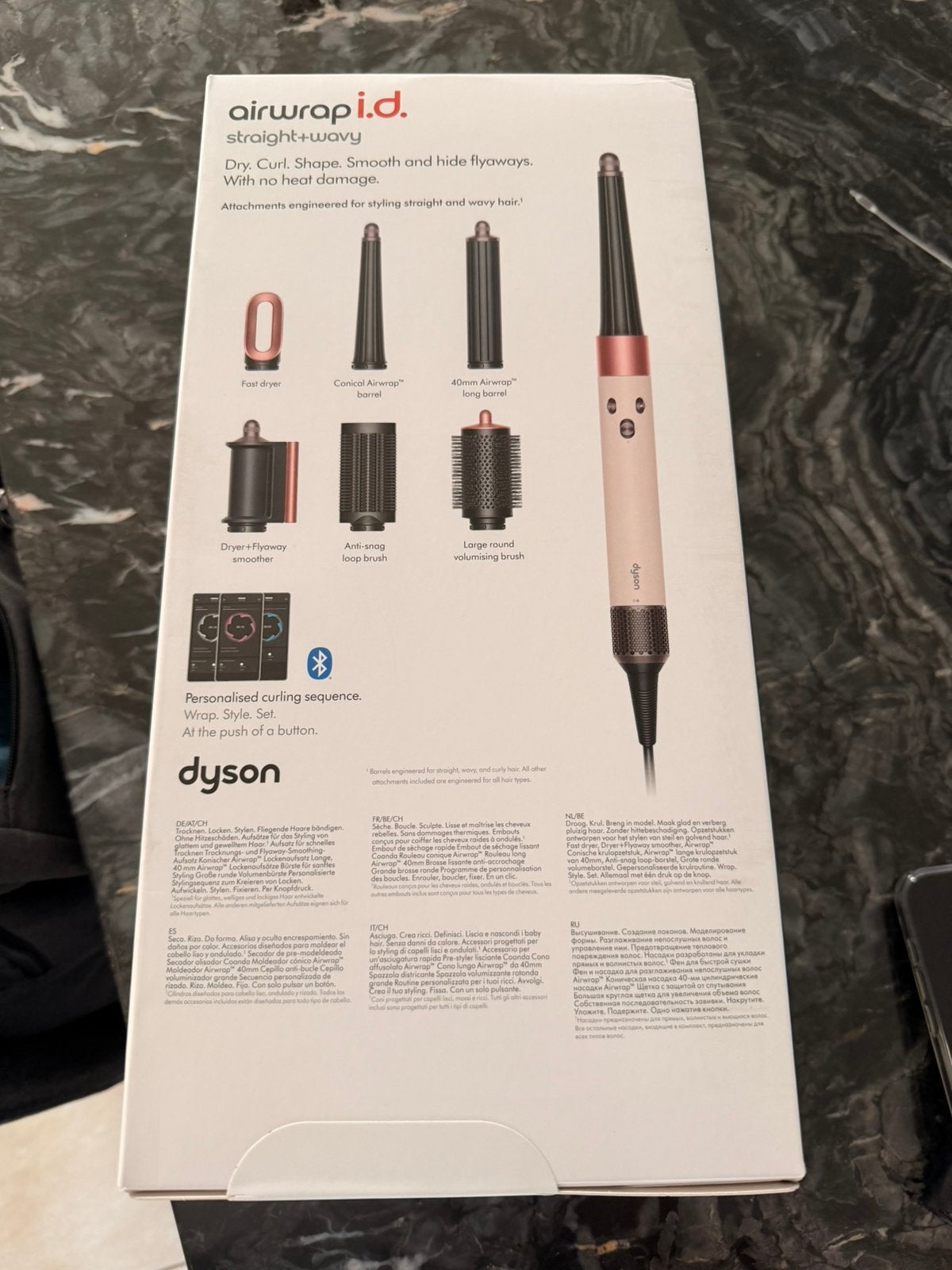 Dyson airwrap I.D. - Nieuw in doos, Verzenden, Zwart, Zo goed als nieuw, Handen en Nagels