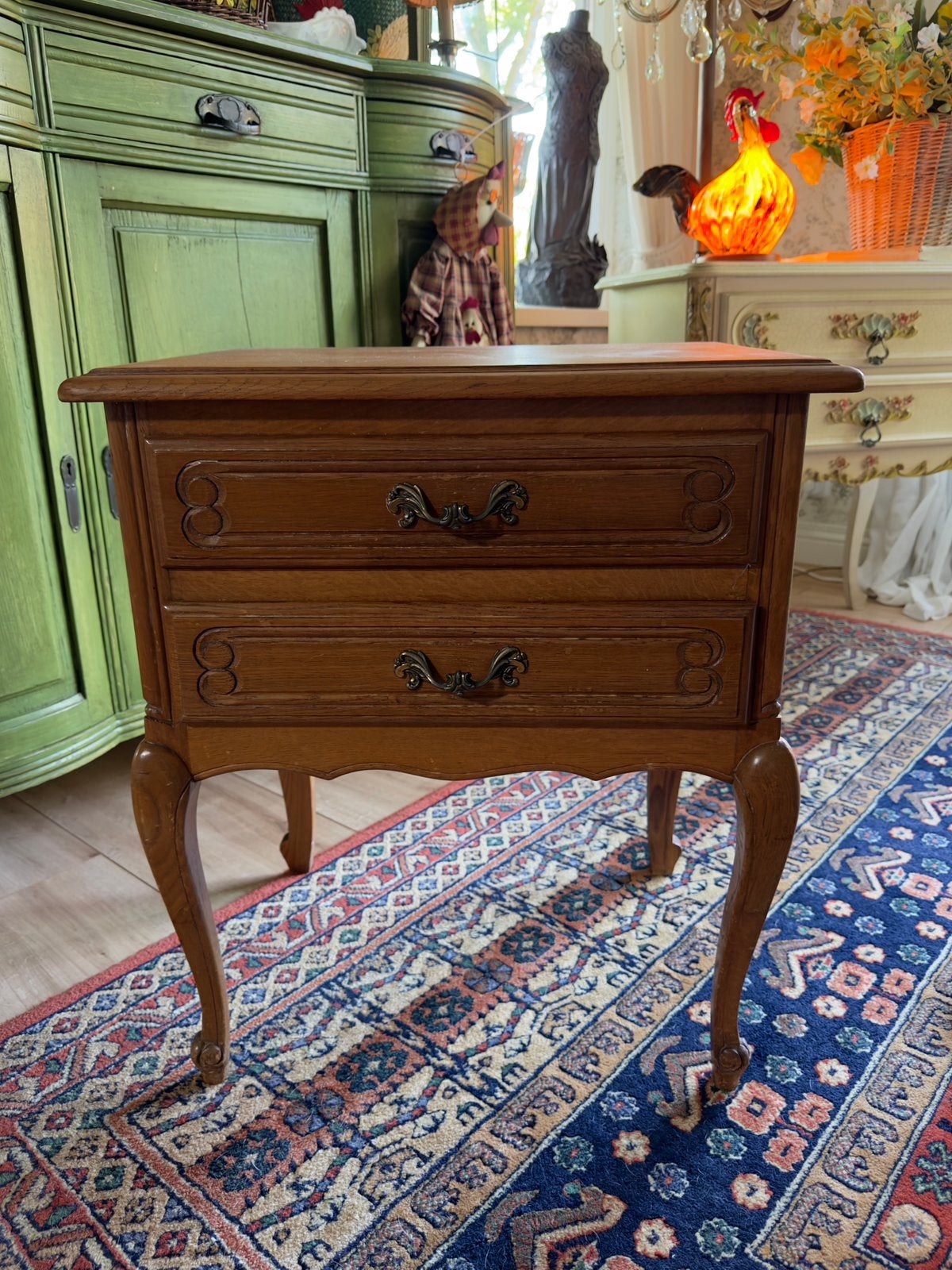 Brocante ladekastje, Huis en Inrichting, Kasten | Ladekasten, Ophalen, Minder dan 50 cm, Gebruikt, 3 of 4 laden