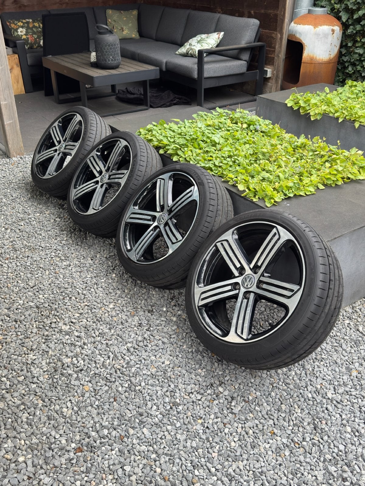 Originele Volkswagen Cadiz Velgen 18 inch 5x112 Golf R GTI, Ophalen, 18 inch, Gebruikt, Banden en Velgen