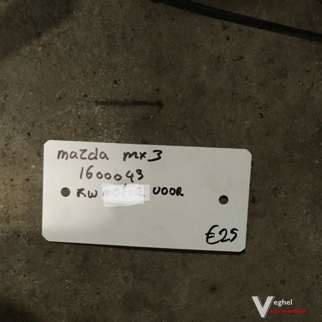 Mazda MX3 Wagennr 1600043 Ruitenwissermechaniek zonder motor