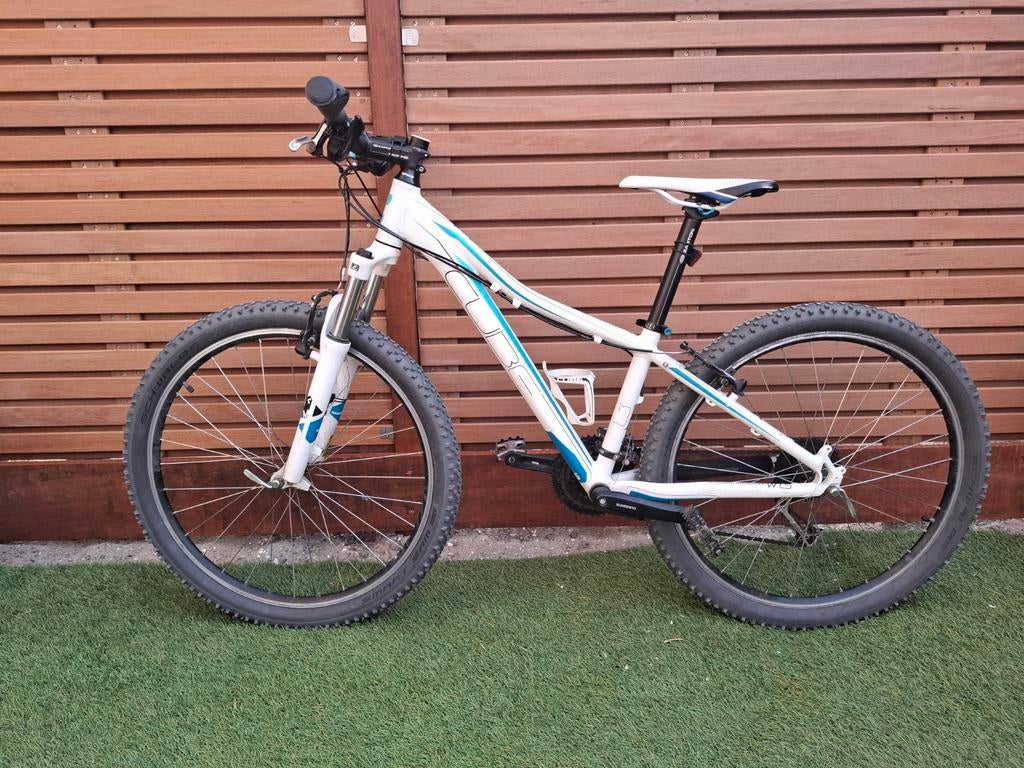 Witte Cube Mountainbike (S) met Shimano Remmen, Ophalen, Gebruikt, Schijfrem, Overige merken