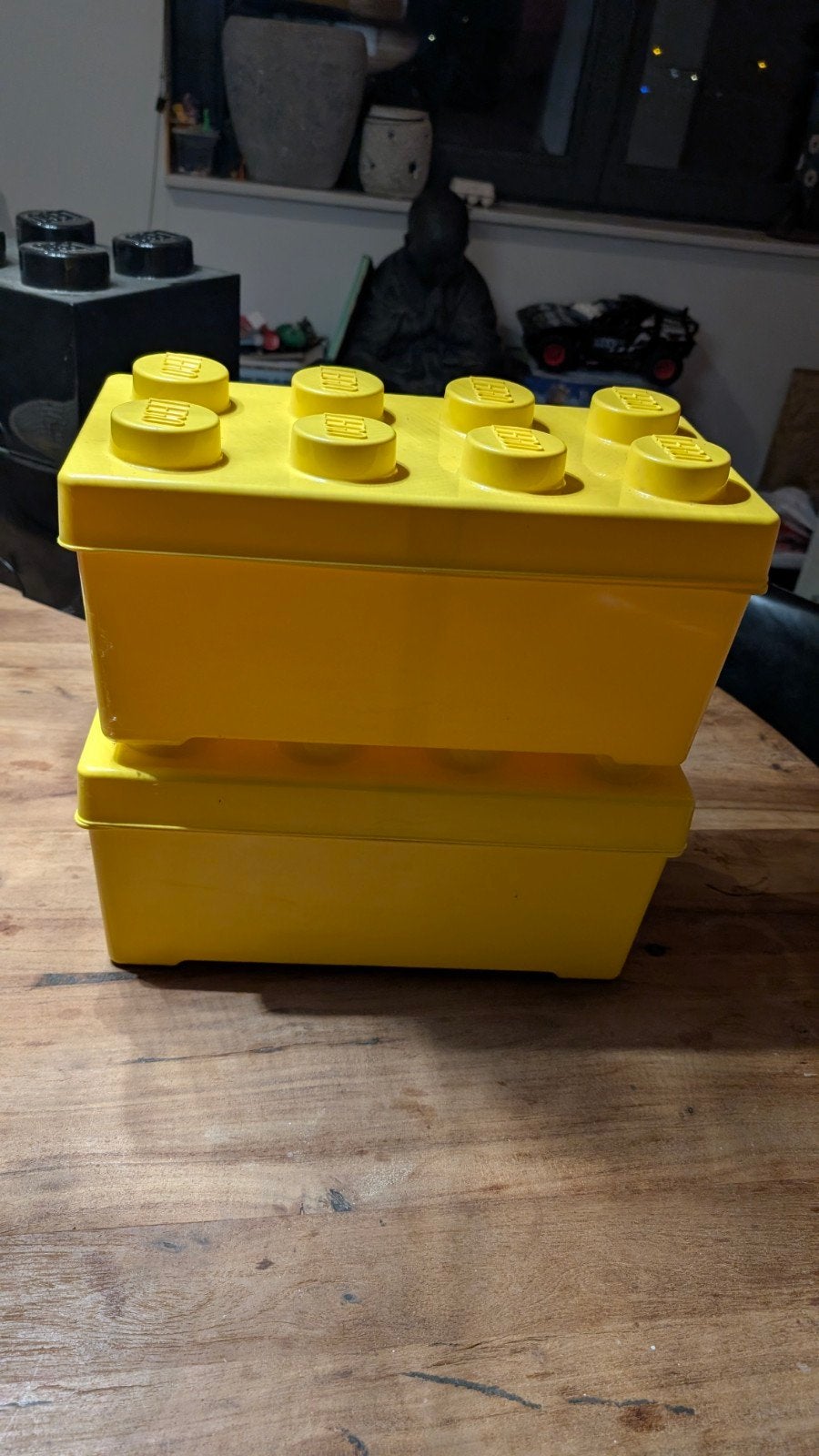 Twee gele LEGO Creative opbergdozen, Ophalen of Verzenden