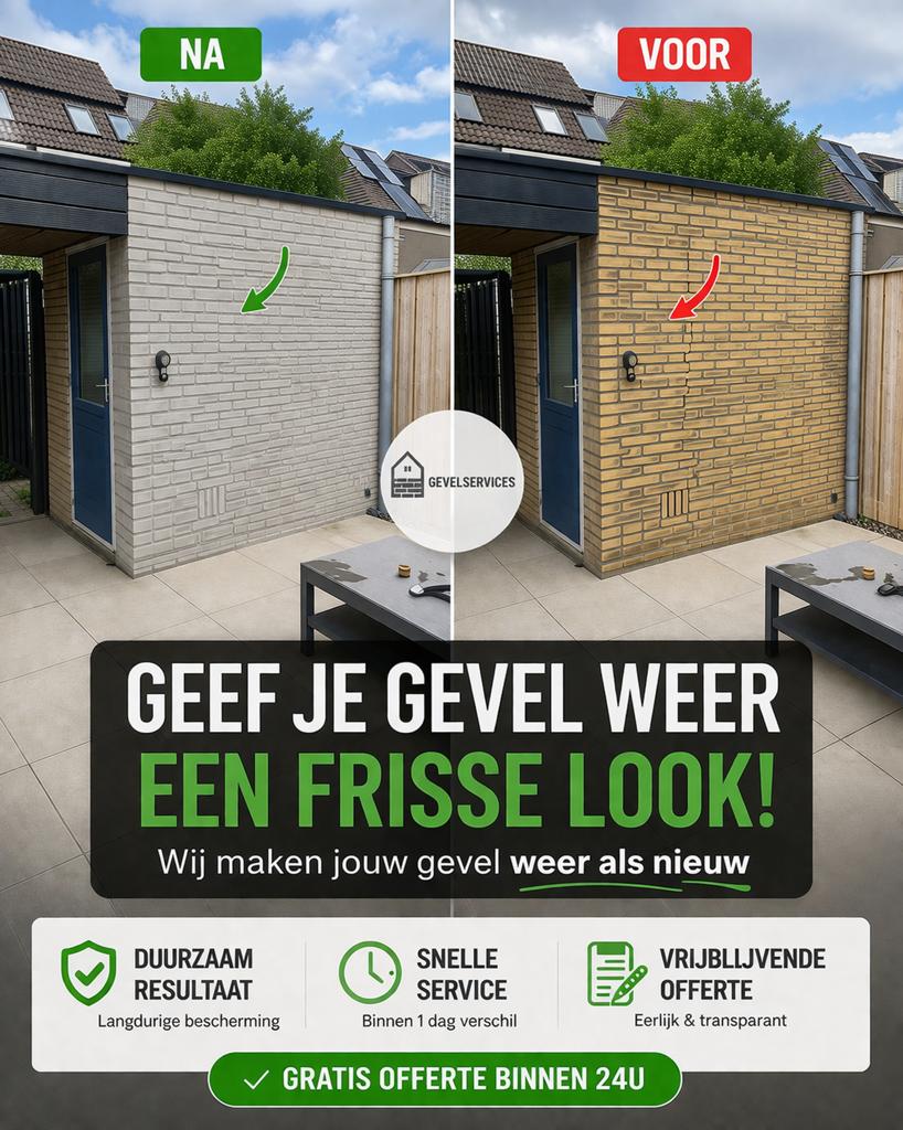 Uw Vakman voor Gevelrenovatie, Huizen en Kamers