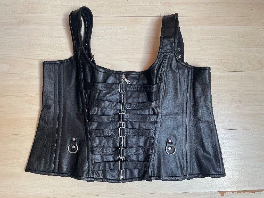 Echt zwaar leer corset, Victorian corsets, Ophalen of Verzenden, Zwart, Body of Korset