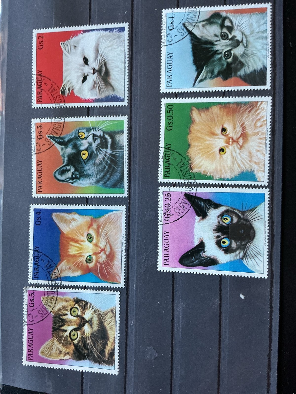 Paraguay Postzegels Katten, Ophalen of Verzenden, Gestempeld, Dier of Natuur