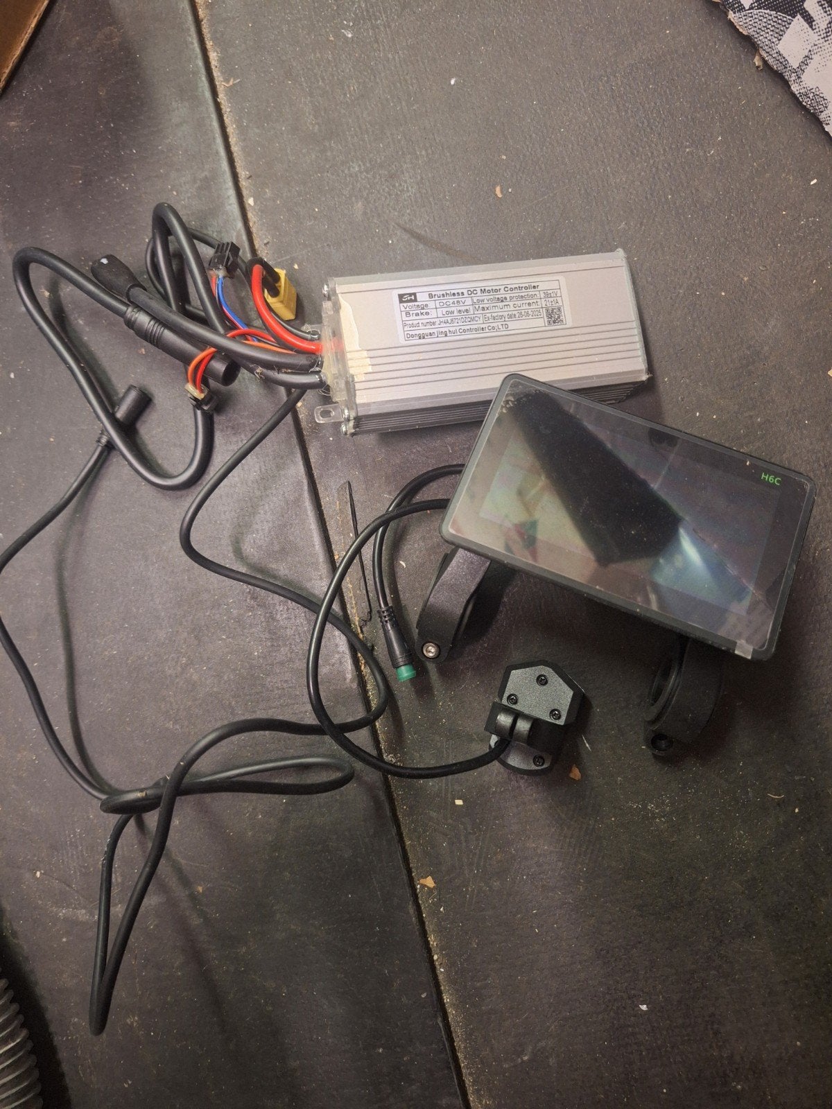 48V Borstelloze DC Motor Controller & H6C Display, Overige materialen, Ophalen of Verzenden, Motor, Fatbike