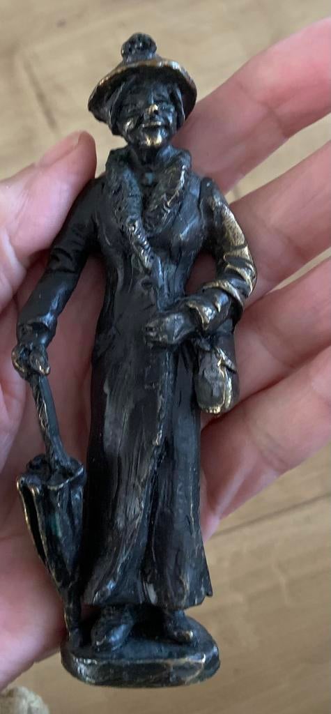 Freule sara mary poppins ? Brons beeldje 13 cm hoog, Ophalen of Verzenden