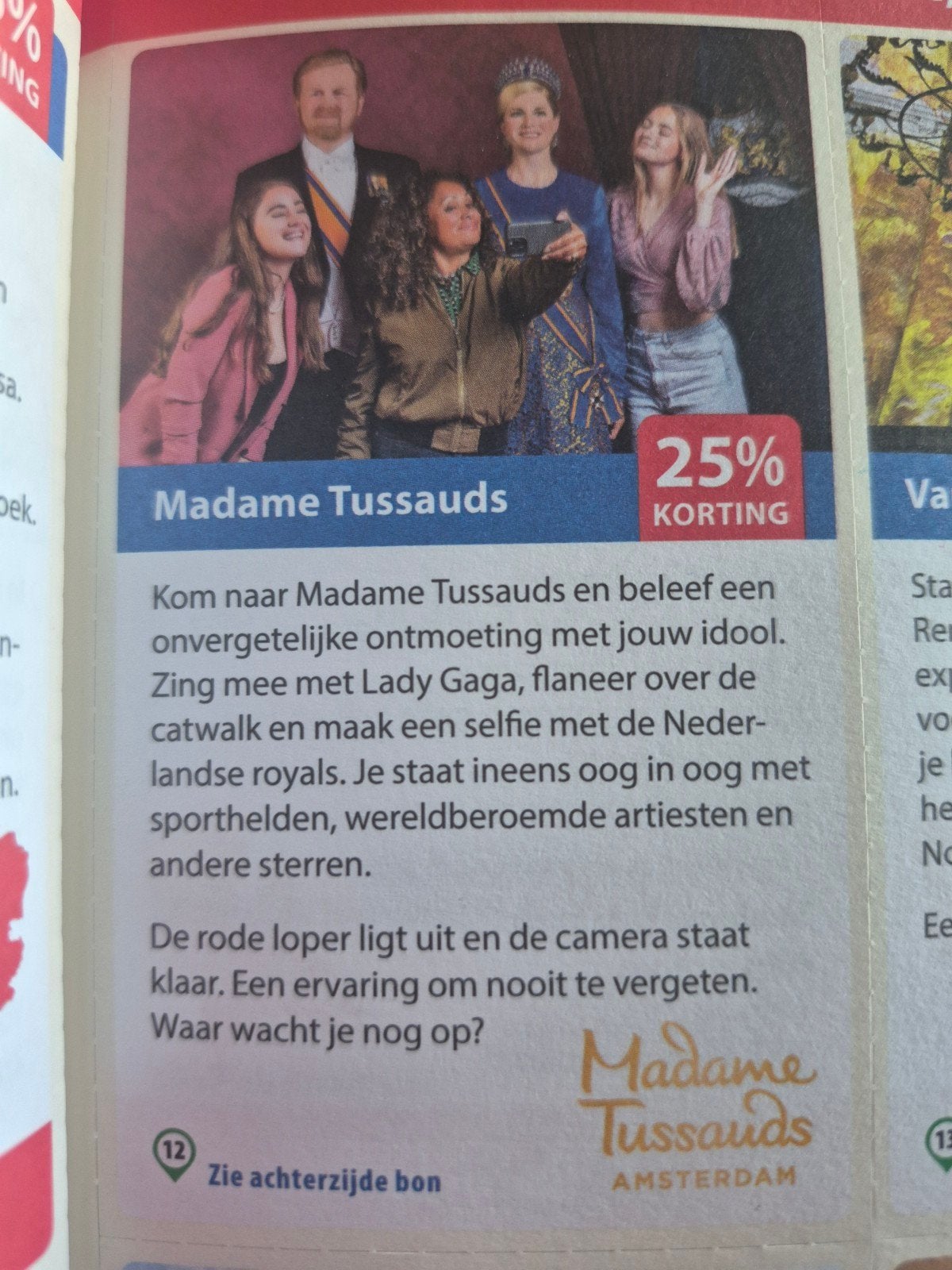 Madame tussauds, Tickets en Kaartjes, Drie personen of meer, Overige soorten