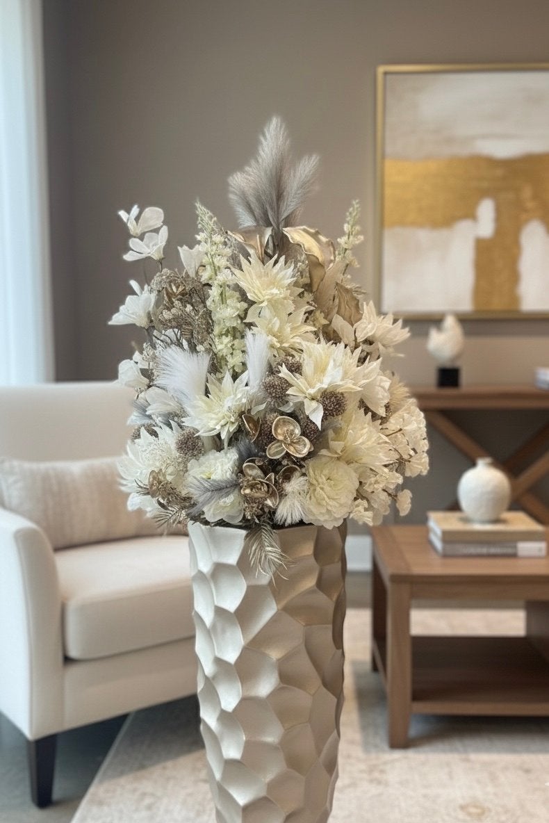Vazen met bloemen / plant vanaf €180,- na keuze, Overige materialen, 90 cm, Meerkleurig, Inclusief decoratie