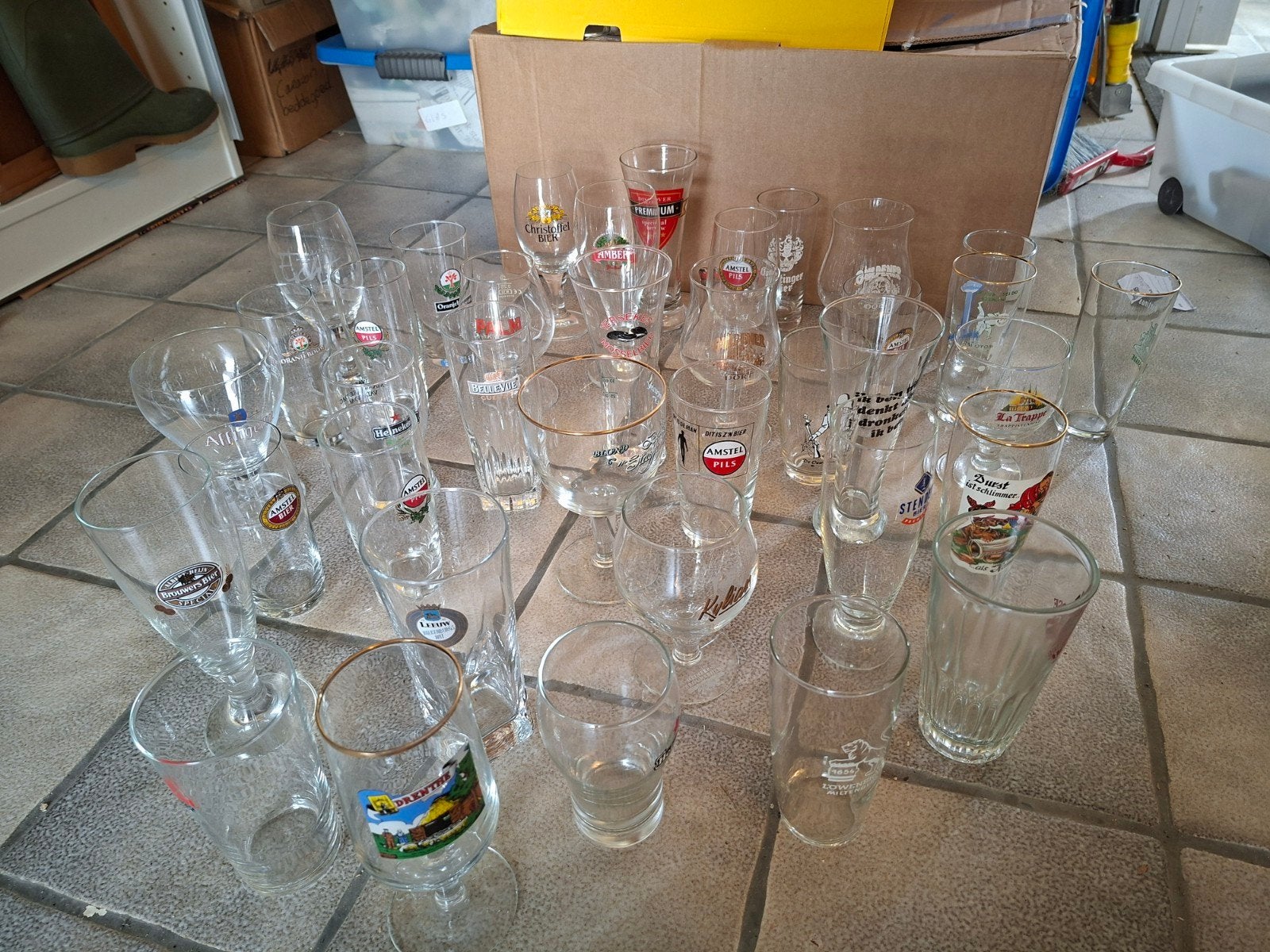 bierglazen, Ophalen, Gebruikt, Bierglas