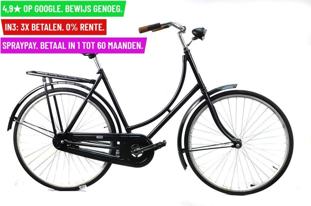 Damesfiets Black 28"/54cm/1ver - Garantie/Levering