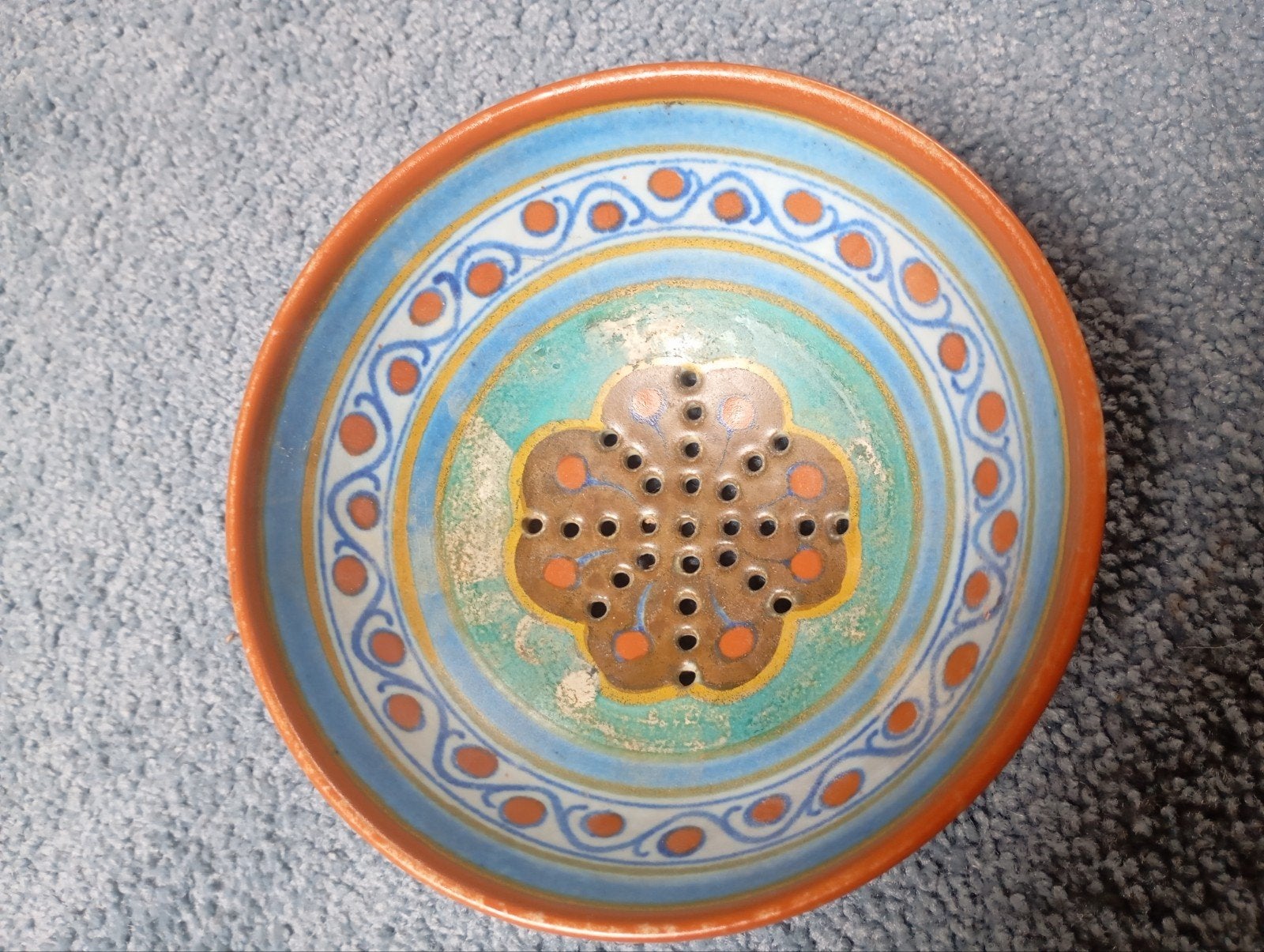 Vintage Rhodian Gouds Plateel 1920-1930 igst, Antiek en Kunst, Antiek | Keramiek en Aardewerk, Ophalen of Verzenden