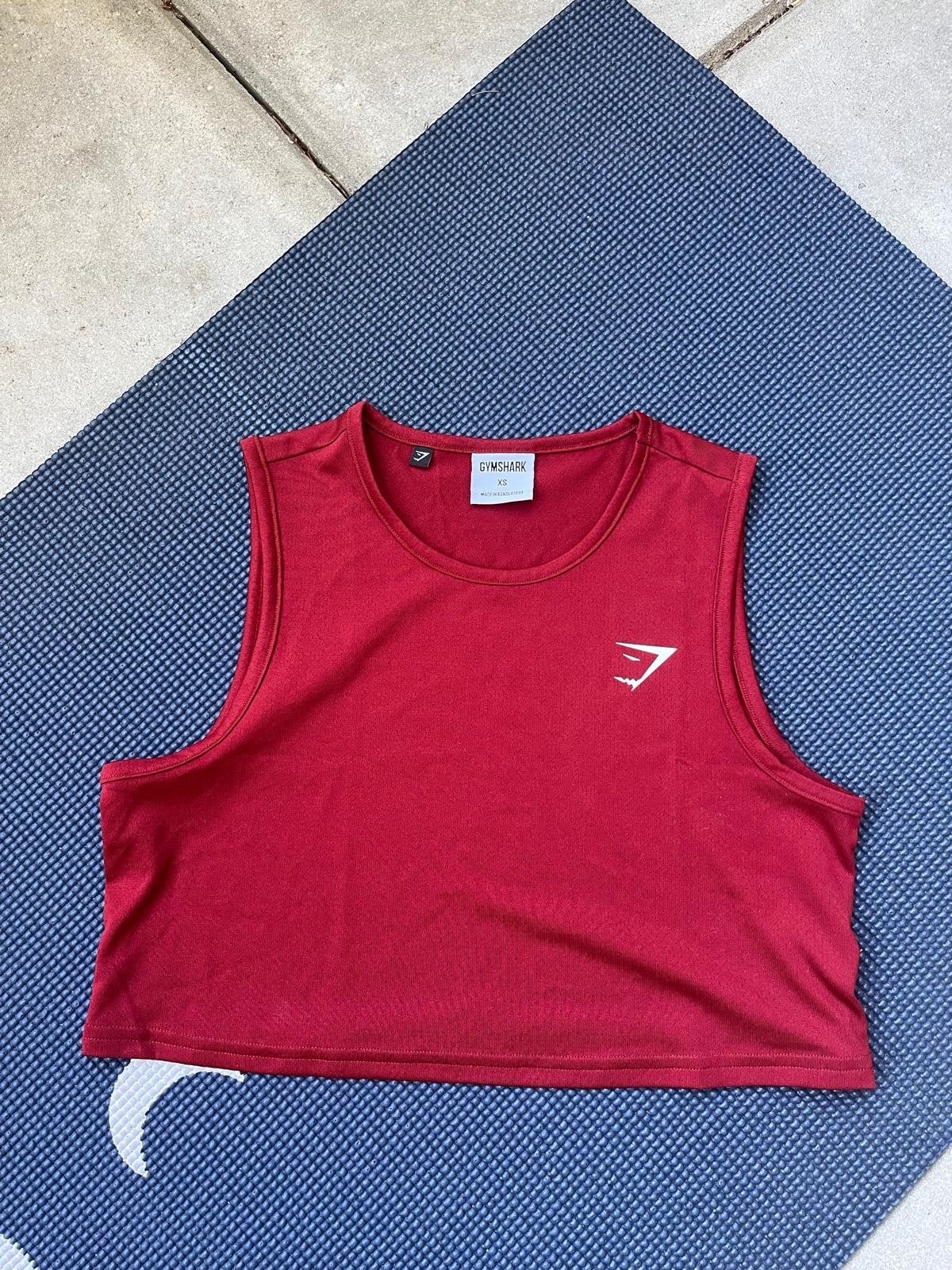 Gymshark top dames XS, Kleding | Dames, Ophalen of Verzenden, Maat 34 (XS) of kleiner, Rood, Fitness of Aerobics