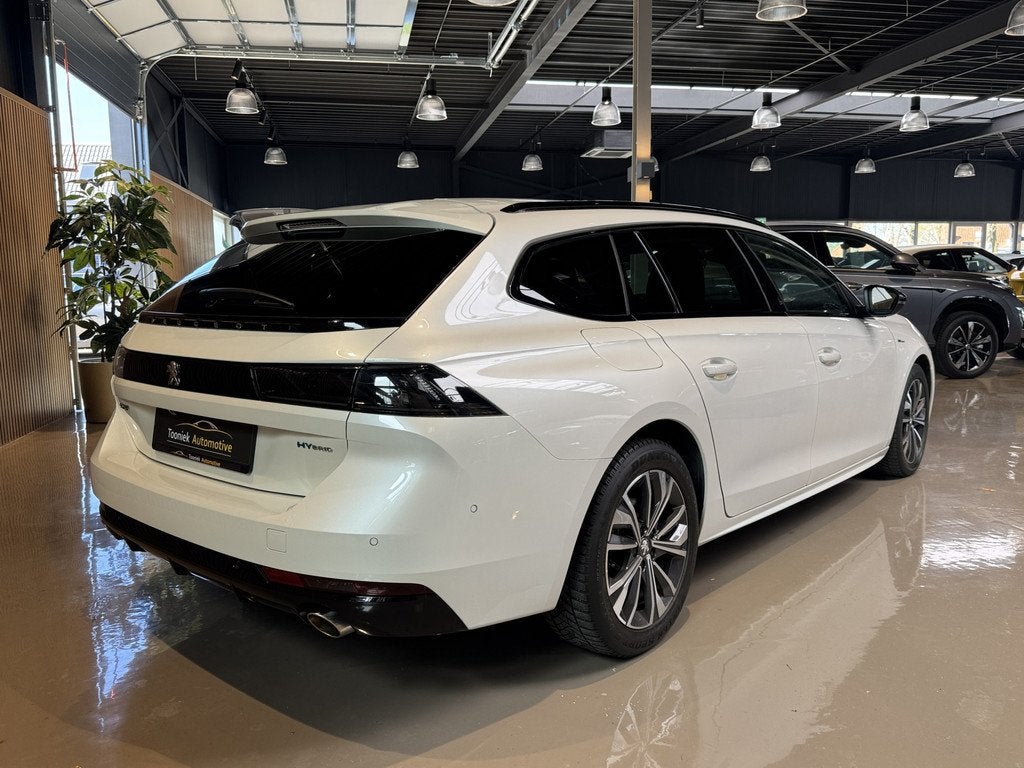Peugeot 508 SW 1.6 Plugin Hybride 225 PK Allure Navigatie Cr, Auto's, Peugeot, Gebruikt, 4 cilinders, Met garantie (alle), Leder en Stof
