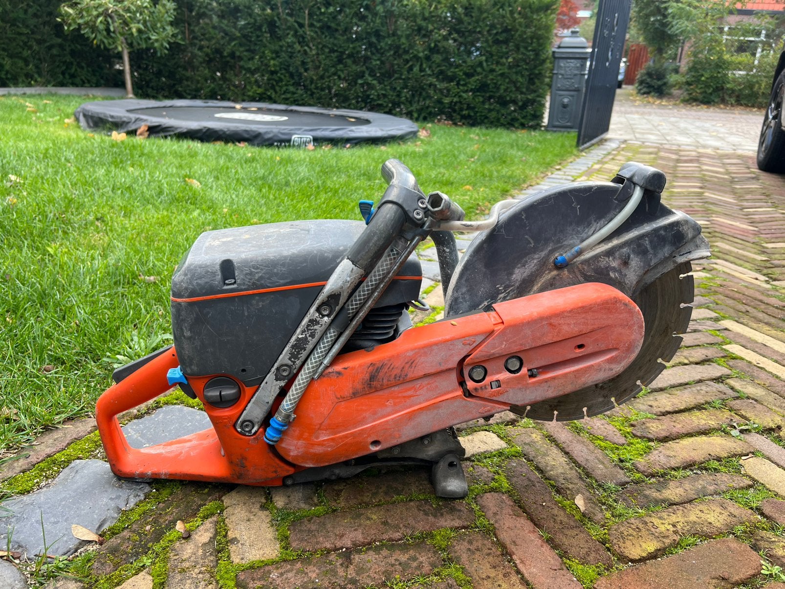 Husqvarna 300 bandenzaag, Ophalen, Gebruikt