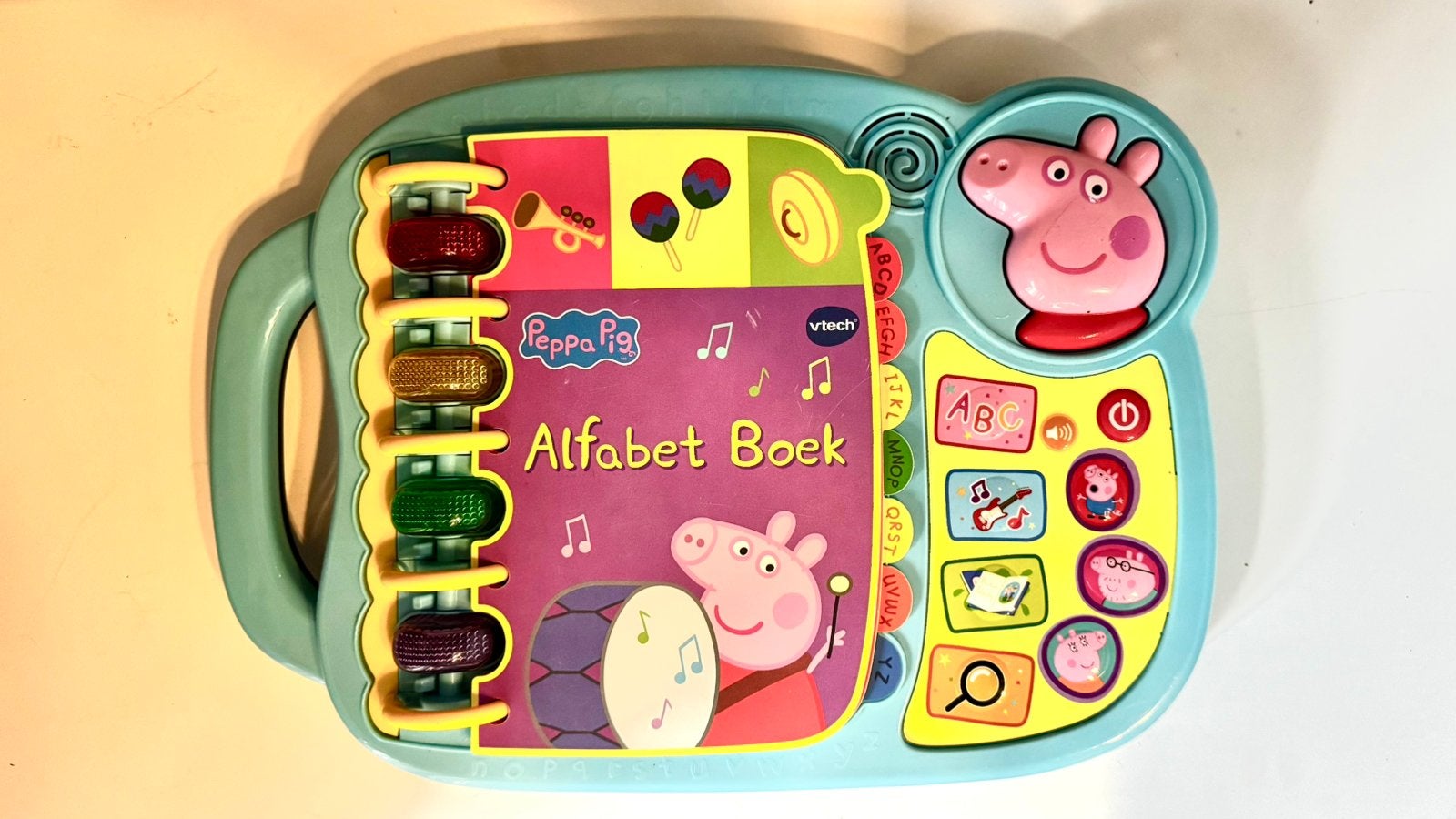 VTech Peppa Pig Alfabet Boek, Ophalen of Verzenden, Zo goed als nieuw, Speelkleed, Met licht