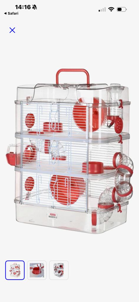 Hamsters kooi, Dieren en Toebehoren, Knaagdieren en Konijnen | Hokken en Kooien, Minder dan 60 cm, Kooi, Minder dan 75 cm, Ophalen of Verzenden