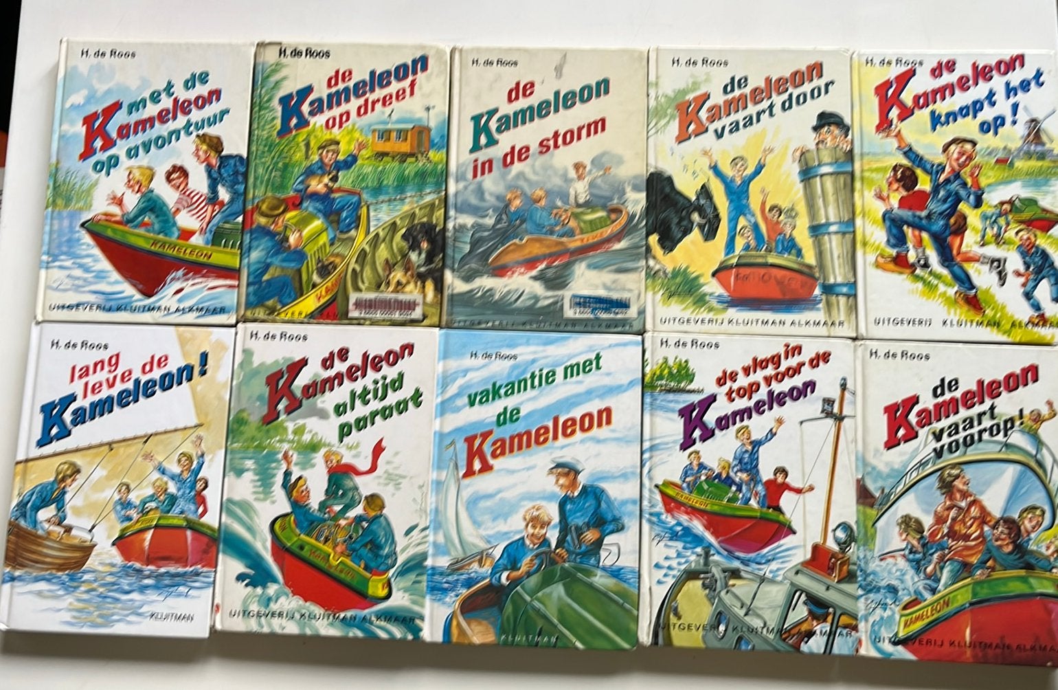 H. de Roos - 10 boeken van De Kameleon, Ophalen of Verzenden, Gelezen, H. de Roos, Fictie algemeen