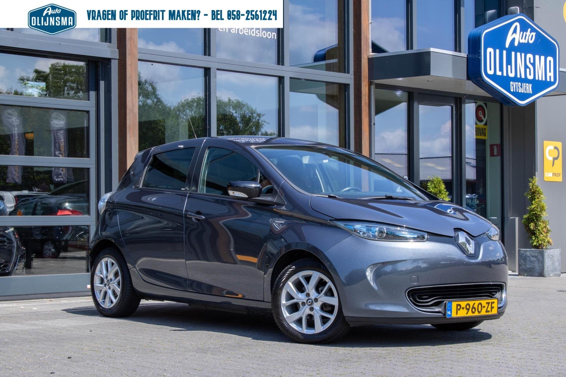 Renault Zoe R110 Limited 41 kWh (ex Accu)|Stoelverwarming|Ca, Auto's, Stof, 300 km, 41 kWh, Met garantie (alle)